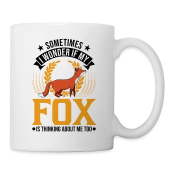 Fuchs Geschenk Rotfuchs - Tasse - Weiß - Rechts