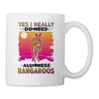 Kangourou australien Kangourou australien - Mug blanc - blanc - Droite