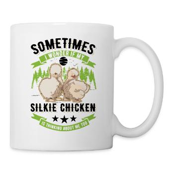 Silk Chicken Cadeau Silkie Chicken Silkie Chicken - Mug blanc - blanc - Droite