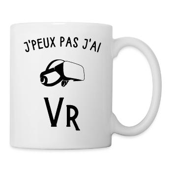 je peux pas j'ai Vr - Mug blanc - blanc - Droite