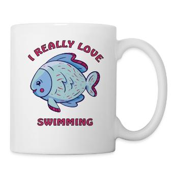 Fish swimming in the water - Mug - white - Right