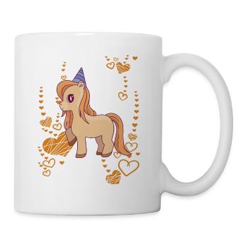 Baby Pferd Reiten Kinder Pony Pferdestall - Tasse - Weiß - Rechts