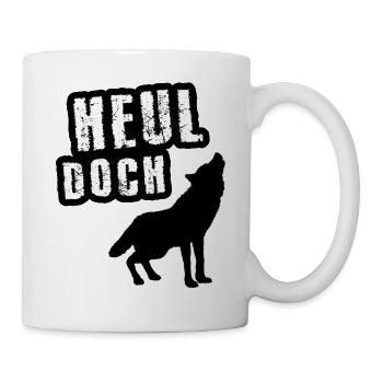 Heul doch - Tasse - Weiß - Rechts