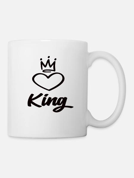 King - Tasse - Weiß