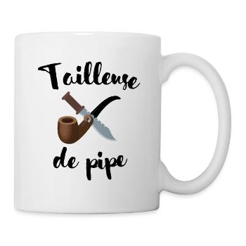 Tailleuse de pipe cadeau coquin - Mug blanc - blanc - Droite