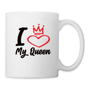 I Love My Queen - Mug - white - Right