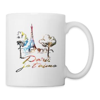 France Paris Eiffel Tower Je T'aim - Mug - white - Right