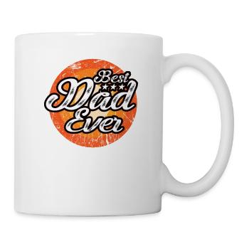 Bester Papa Aller Zeiten Vintage Bester Papa Der - Tasse - Weiß - Rechts