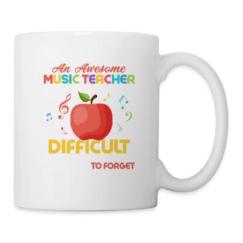 An Awesome Music Teacher Is Hard To Find Instrumen - Tasse - Weiß - Rechts