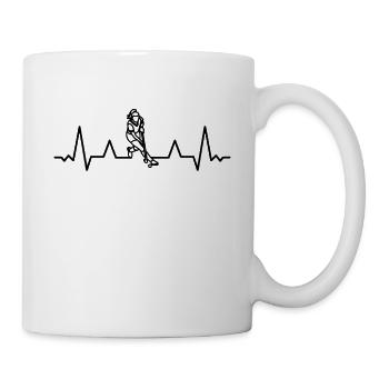 Joueur de hockey sur gazon Hockey en salle - Mug blanc - blanc - Droite