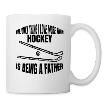 Hockey Hockeyspieler Feldhockey Geschenk Unihockey - Tasse - Weiß - Rechts
