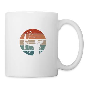 Lefty Archer tire toujours à droite Archers de tir à l’arc - Mug blanc - blanc - Droite