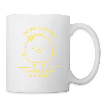 I'm so Chicken I Could Lay An Egg Funny Chicken - Mug - white - Right