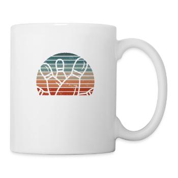 Je suis un joueur de quilles gaucher Quelle est votre excuse Bowling - Mug blanc - blanc - Droite