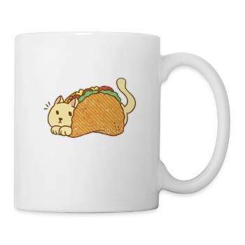 Funny Interesting Cute Tacocat backwards - Mug - white - Right