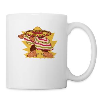 Poncho mexicain tacheté Cinco de Mayo Boys - Mug blanc - blanc - Droite