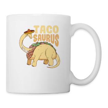 Tacosaurus Cinco de Mayo Shirt Funny Trex Taco - Tasse - Weiß - Rechts