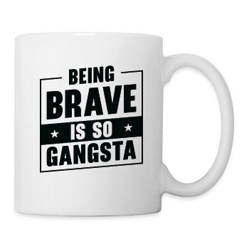 Brave Gangsta School Counselor Emotion Quotes - Mug - white - Right