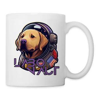 LabbiNaut Labrador Astronauten Hundepapa - Tasse - Weiß - Rechts