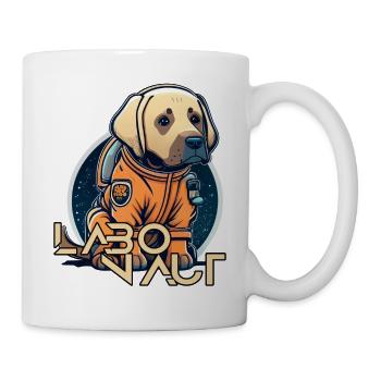 LabbiNaut Labrador Astronauten Hundepapa - Tasse - Weiß - Rechts