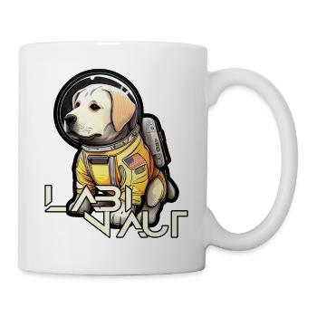 LabbiNaut Labrador Astronaute Papa chien - Mug blanc - blanc - Droite