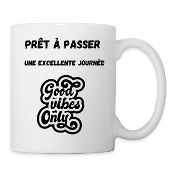 Positive T-shirt - Mug blanc - blanc - Droite