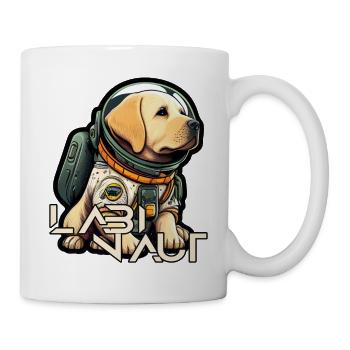 LabbiNaut Labrador Astronauten Hundepapa - Tasse - Weiß - Rechts