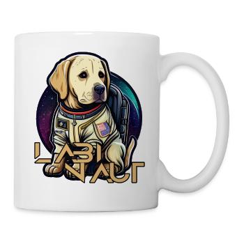 LabbiNaut Labrador Astronauten Hundepapa - Tasse - Weiß - Rechts