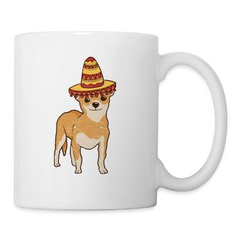 Mexikanische Chihuahua Hundeliebhaber Sombrero - Tasse - Weiß - Rechts