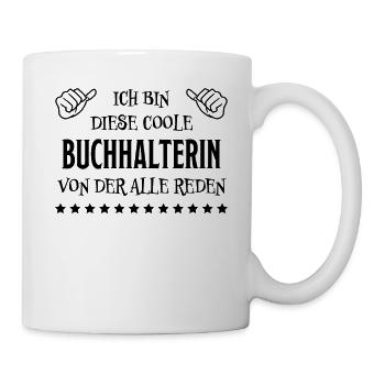 Buchhalterin Spruch Finanzen Buchhalterin Geschenk - Tasse - Weiß - Rechts