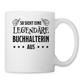 Buchhalterin Spruch Finanzen Buchhalterin Geschenk - Tasse - Weiß - Rechts