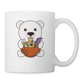 Nudeln japanische Nudeln Halloween Eisbär Ramen - Tasse - Weiß - Rechts