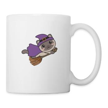 Cat Halloween Witch Children Witches Costume - Mug - white - Right