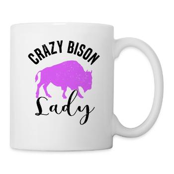 Büffel Bison Ochse Indianer Amerikanisch - Tasse - Weiß - Rechts