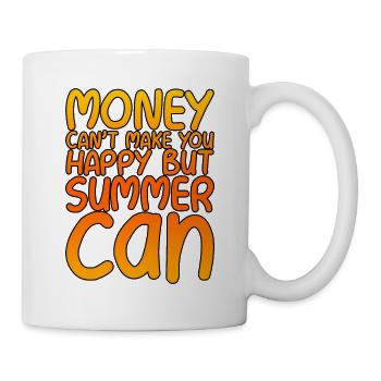 Money Can't Make You Happy But Summer Can - Mug - white - Right