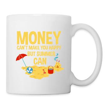 Money Can't Make You Happy But Summer Can 2 - Mug - white - Right