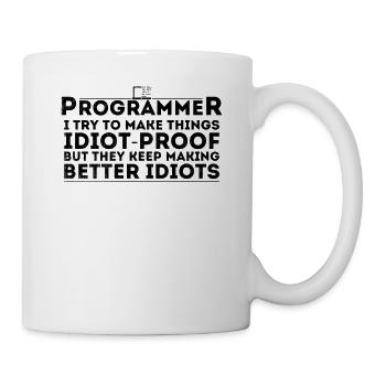 Lustiger Programmierer Humor Computer Coder Programmierung - Tasse - Weiß - Rechts