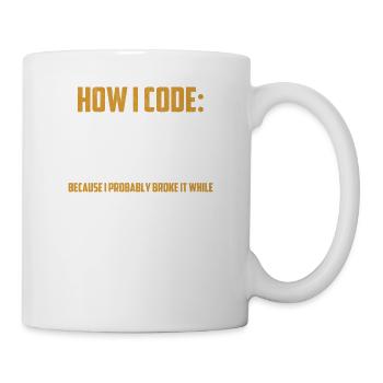 Programmeur Codeur - Codage de programmation développeur - Mug blanc - blanc - Droite