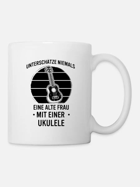 Ukulele Ukulele-Spieler Ukulelist - Tasse - Weiß