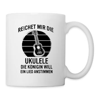 Ukulele Ukulele-Spieler Ukulelist - Tasse - Weiß - Rechts