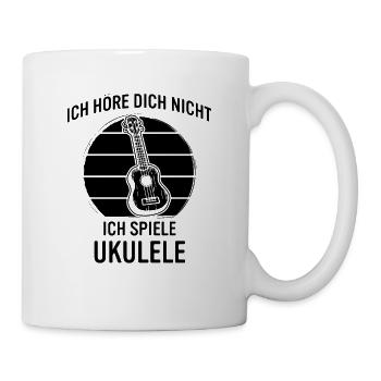 Ukulele Ukulele-Spieler Ukulelist - Tasse - Weiß - Rechts
