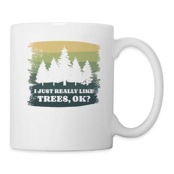 J’aime vraiment les arbres ok Bushcraft Camping - Mug blanc - blanc - Droite
