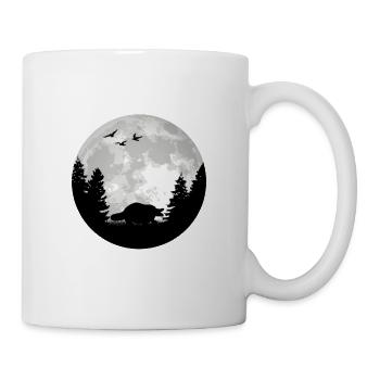 Ornithorynque Lune - Mug blanc - blanc - Droite