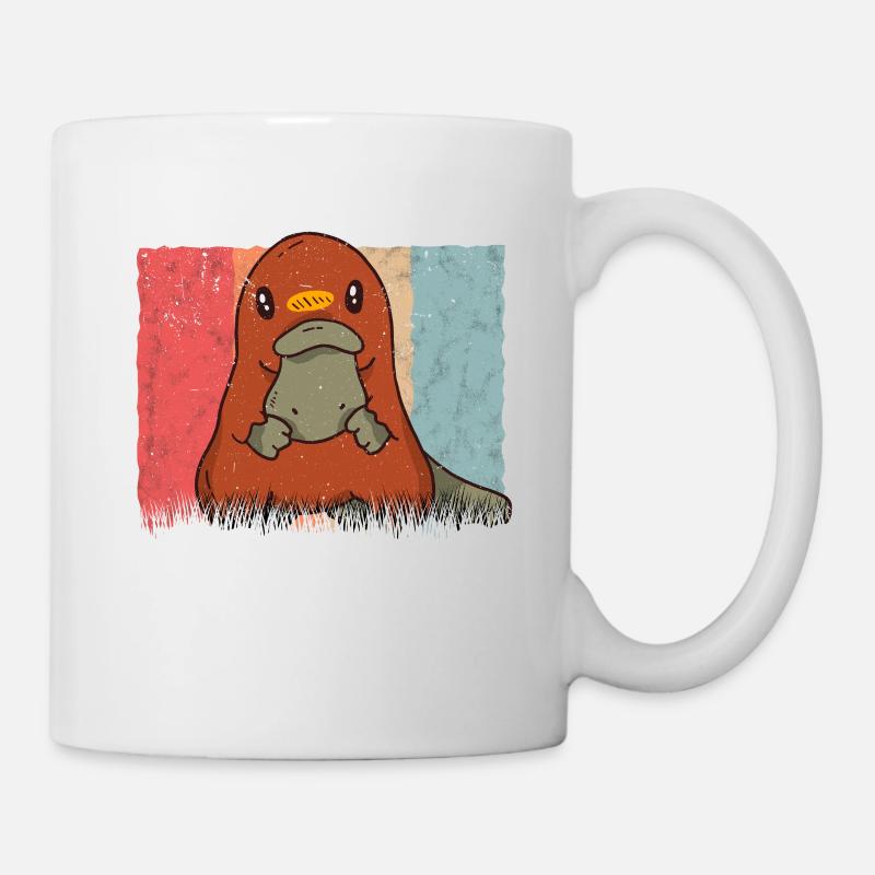 Ornithorynque Rétro - Mug blanc - blanc