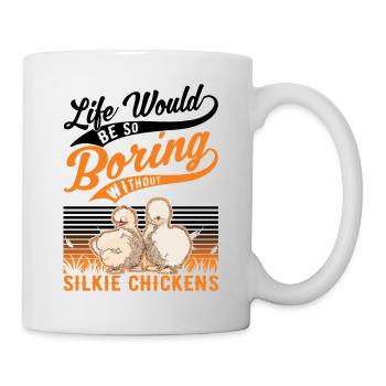 Silk Chicken Cadeau Silkie Chicken Silkie Chicken - Mug blanc - blanc - Droite