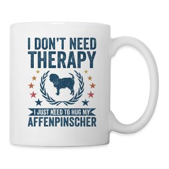 N’ont pas besoin de thérapie - Affenpinscher - Mug blanc - blanc - Droite