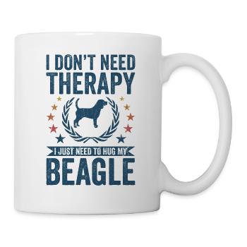 Need no therapy - Beagle - Mug - white - Right