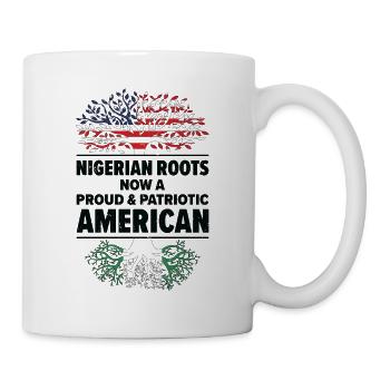 Geboren nigerianisch nigeria amerikanisch USA - Tasse - Weiß - Rechts