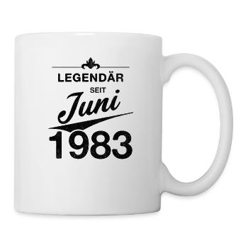 40e anniversaire Légendaire Juin 1983 Année 83 - Mug blanc - blanc - Droite