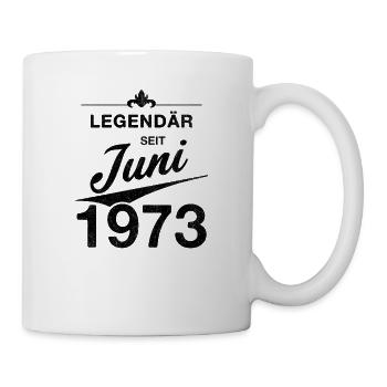 50e anniversaire Légendaire Juin 1973 Année 73 - Mug blanc - blanc - Droite